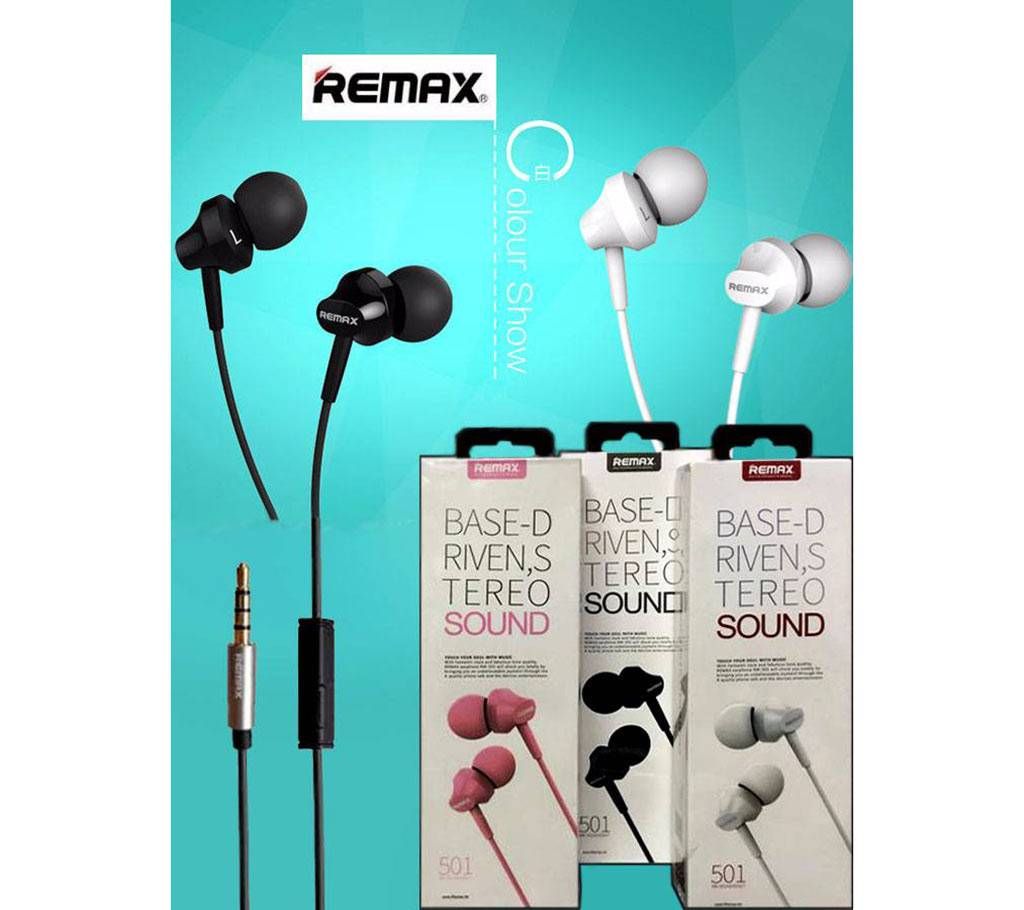 Remax 501 earphone- 1pc 