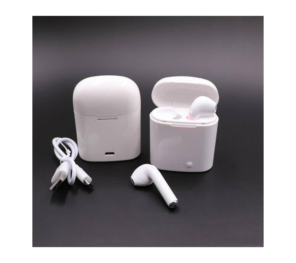 i7s TWS Twins Bluetooth In-Ear Earbuds Earphone with Charger 