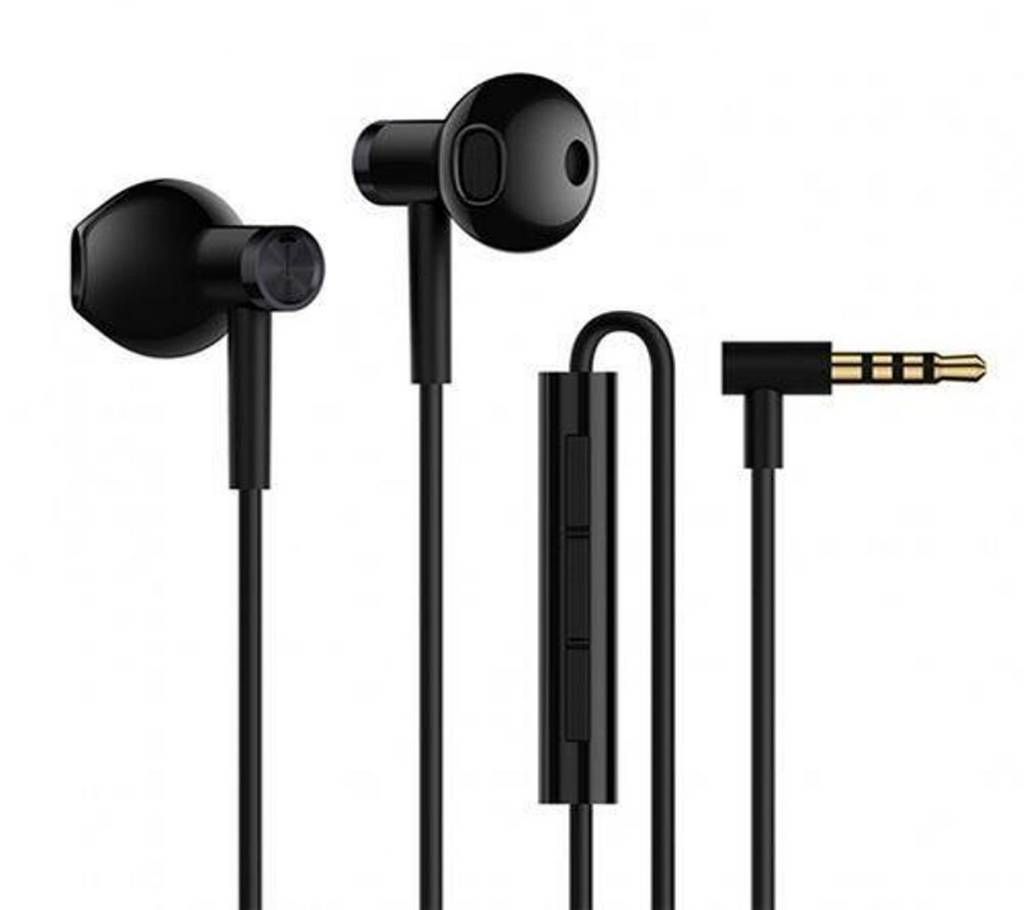 Half In-ear Dual-unit Driver Earphones with Mic