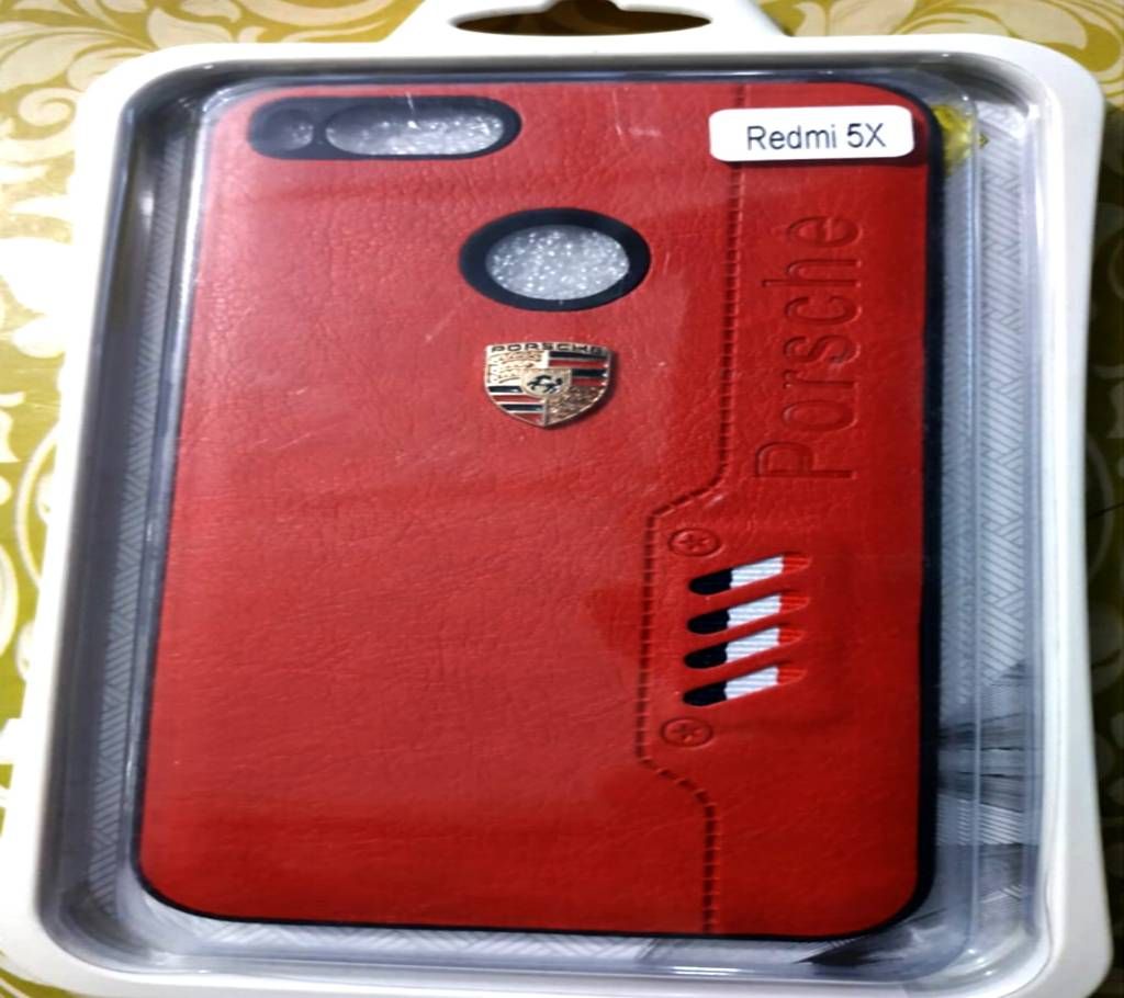 Leather Back Case for Xiaomi Mi 5X Red