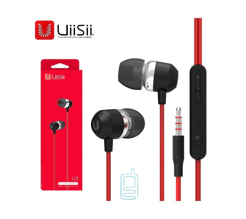 UiiSii U3 Hi-Fi Earphones with Microphone In-ear Headphone