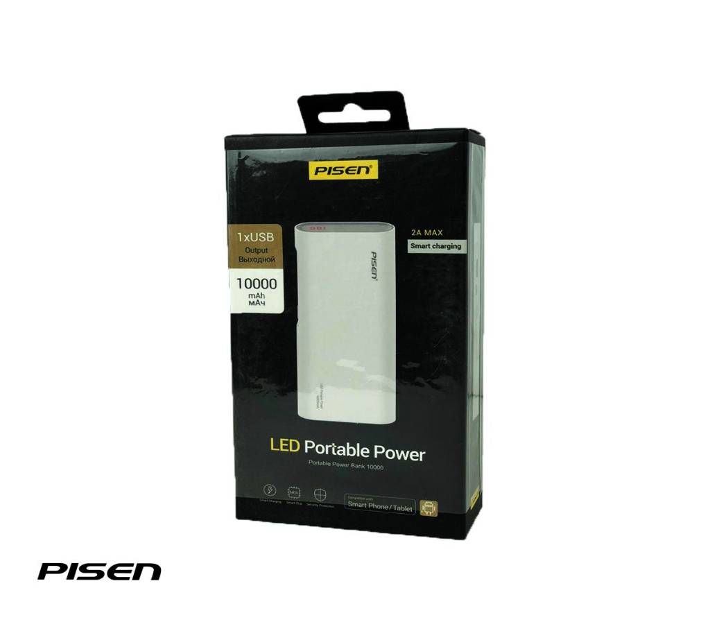 PISEN LED Portable Power Bank 10000 mAh