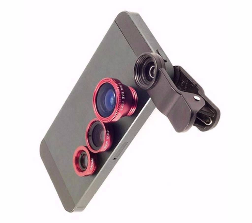3 in 1 Clip-On Mobile Phone Camera Lens