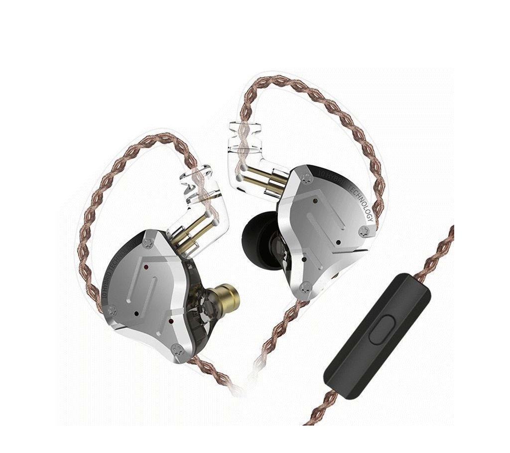 KZ ZS10 Pro 4 Dynamic Drivers Heavy Bass Hybrid Earphones