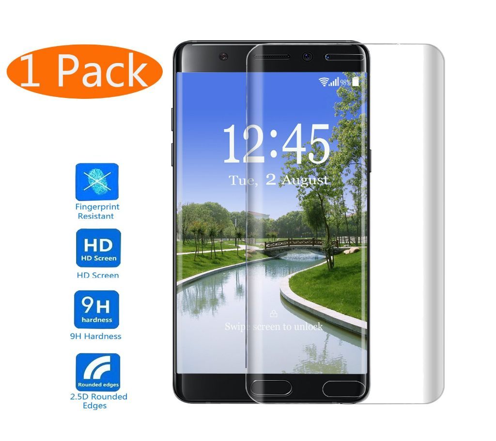 3D Tempered Glass Screen Protector for Samsung Galaxy Note-5 [Screen 5.7"Inch DISPLAY] - Transparent