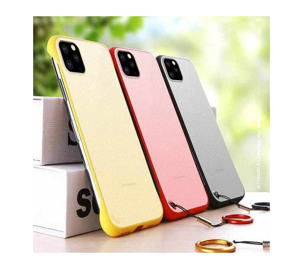 Apple iPhone 11 Luxury Frameless Transparent Red Case