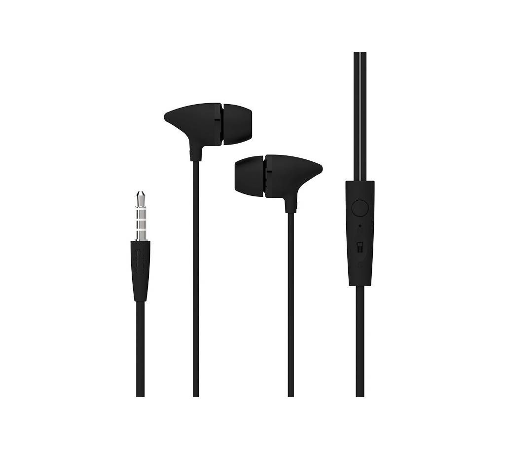 UiiSii C100  Super Bass Stereo In Ear Headphone - Black
