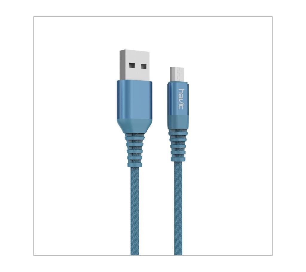 HAVIT H61 1.2M Anti-broken 3D alloy micro cable For Android