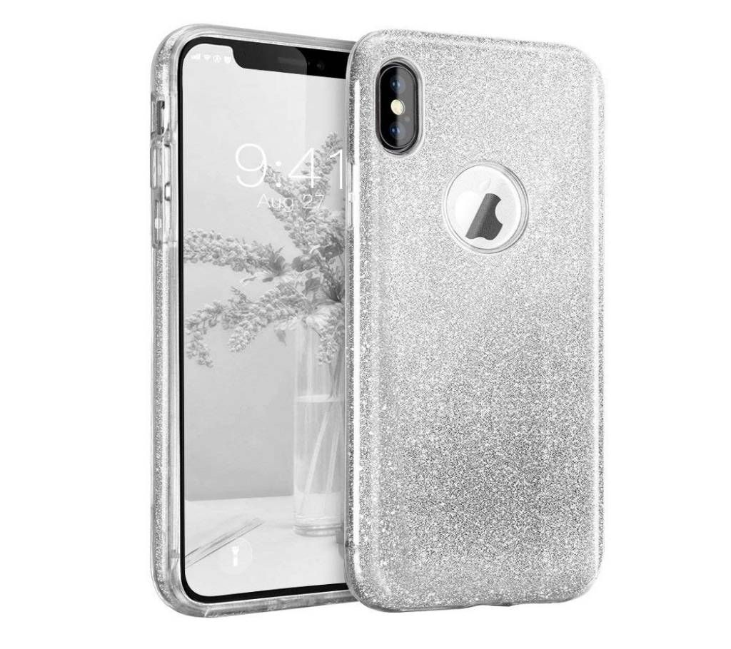 Bling Series Luxury Back Case For Iphone X/XS  - Silver 