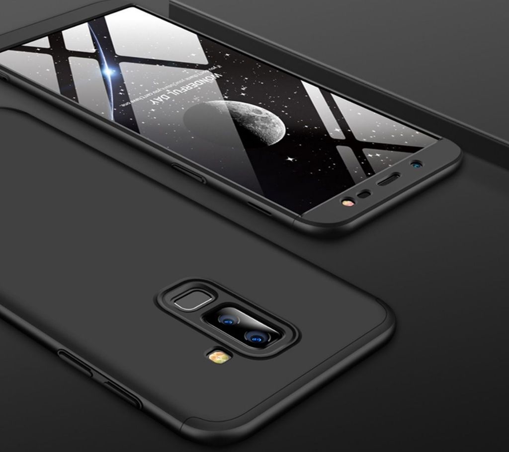 360 Degree GKK Back Cover - Black Samsung Galaxy J8 3