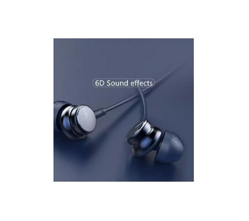  UiiSii HM9 Heavy Bass Metal Dynamic Rubber Cable Earphone  
