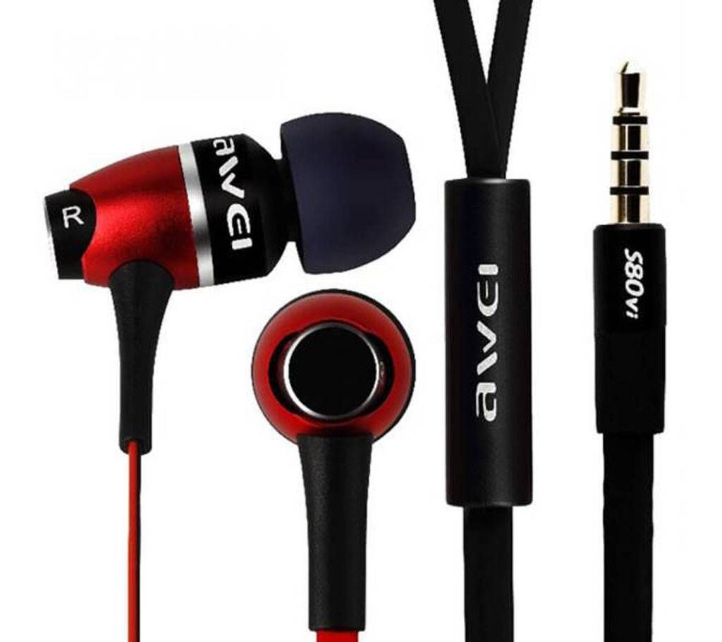 Awei S80Vi Original (Black n Red mix)