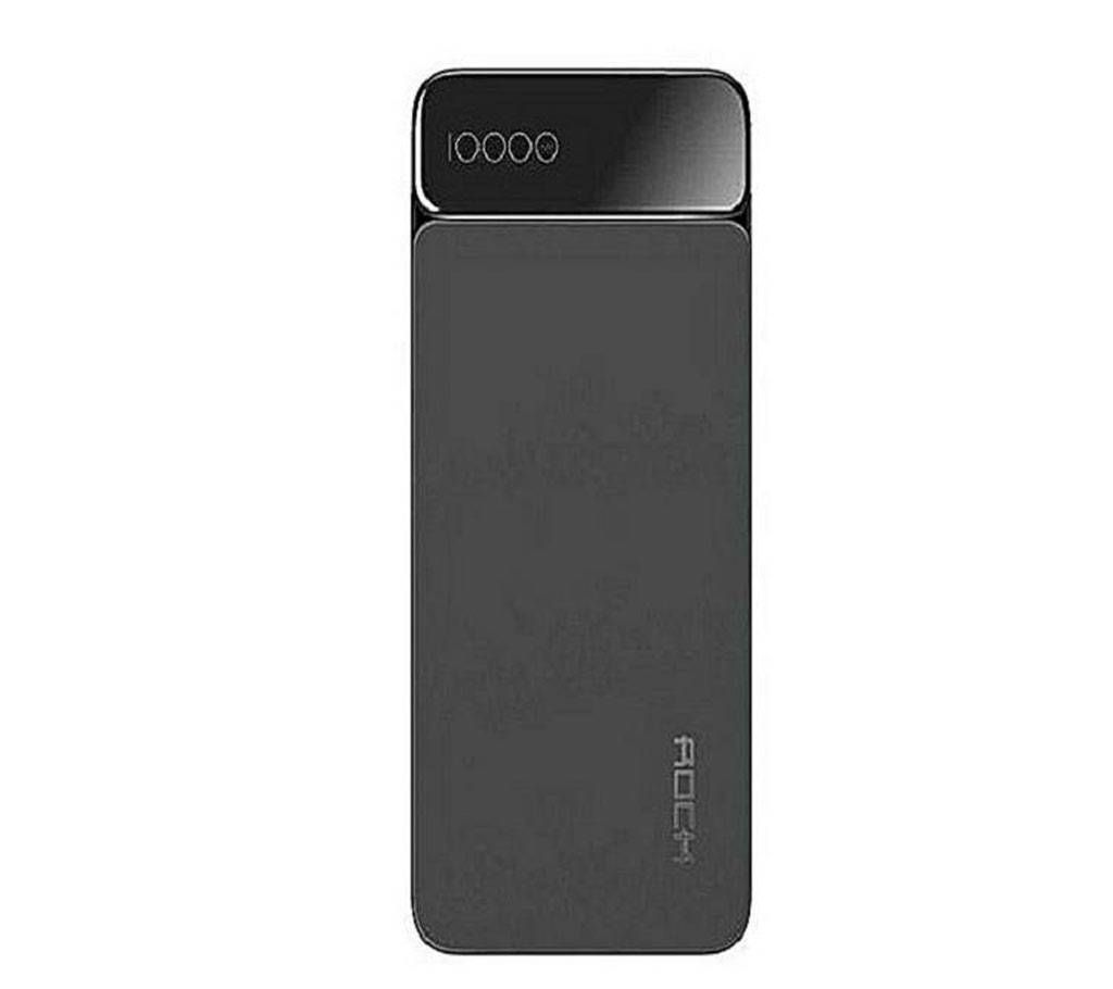 Rock P38 Power Bank - 10000mAh with Digital Display - Black