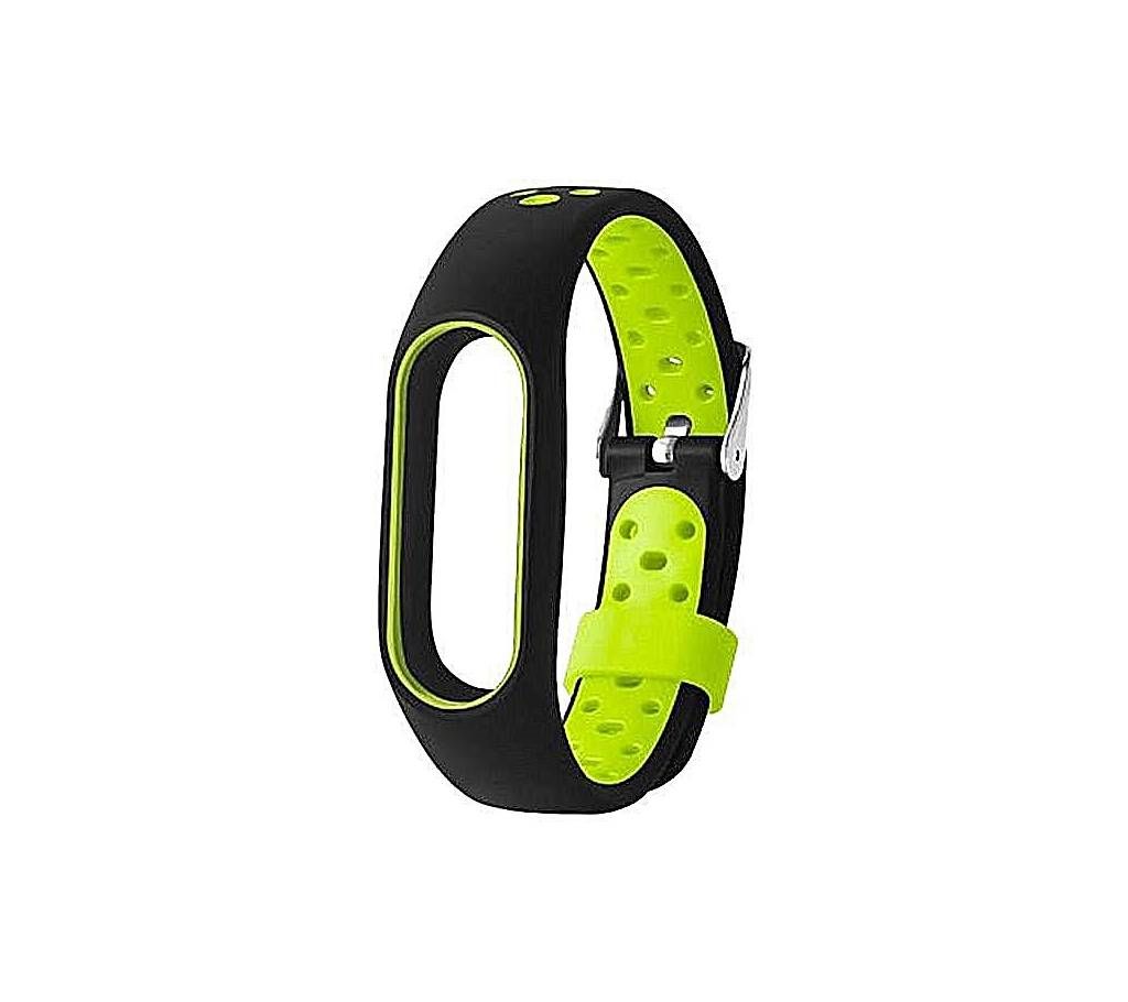 Xiaomi Silicone Strap Bracelet for Mi Band 2 - Black and Green