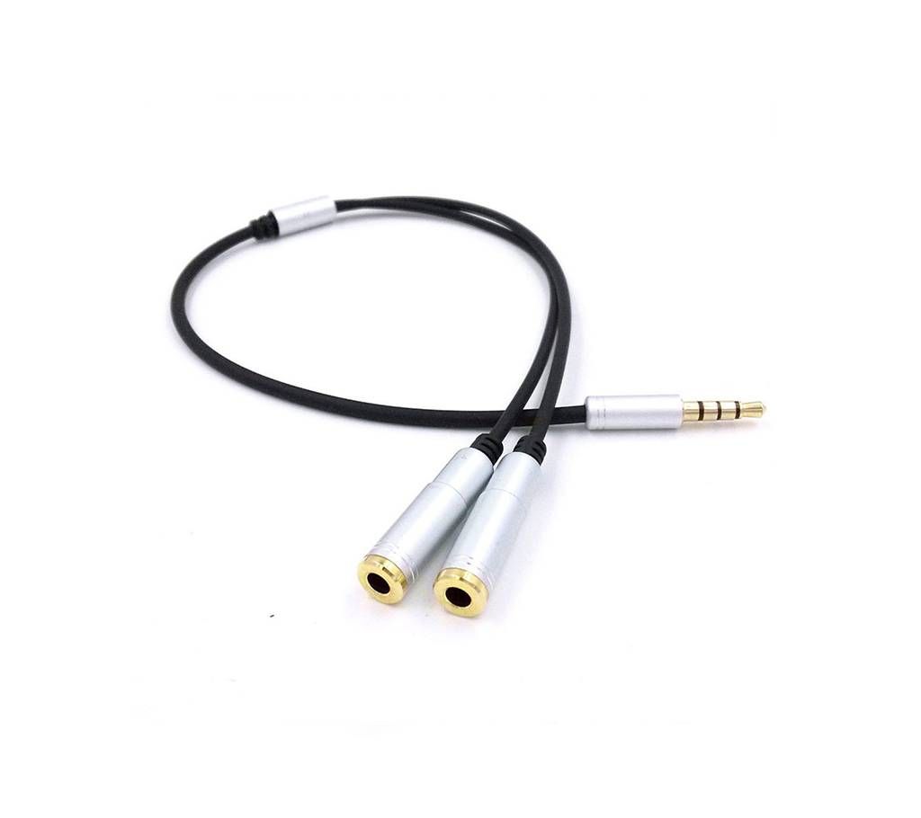 Audio Sharing Splitter cable for Two Headsets In One Source