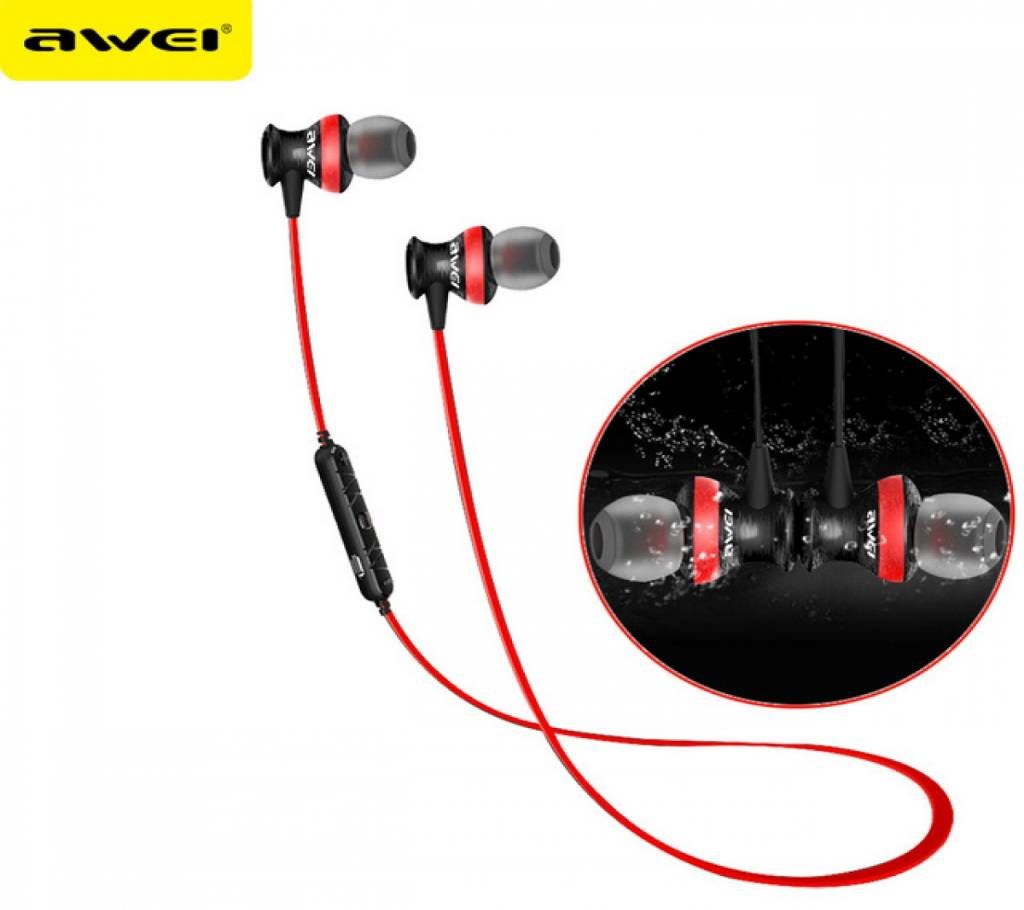Awei- A980 BL waterproof magnetic sports bluetooth headphone