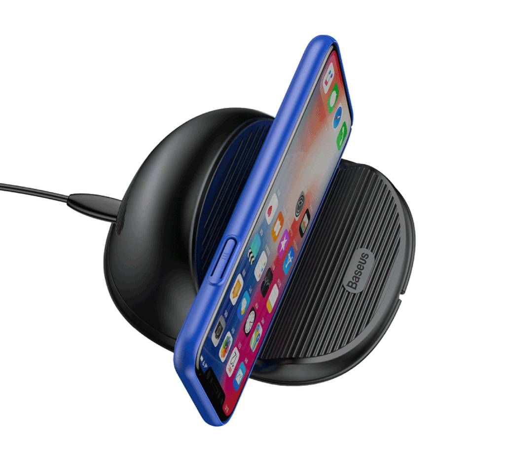 Baseus Silicone Horizontal Desktop Wireless Charger - TECIO