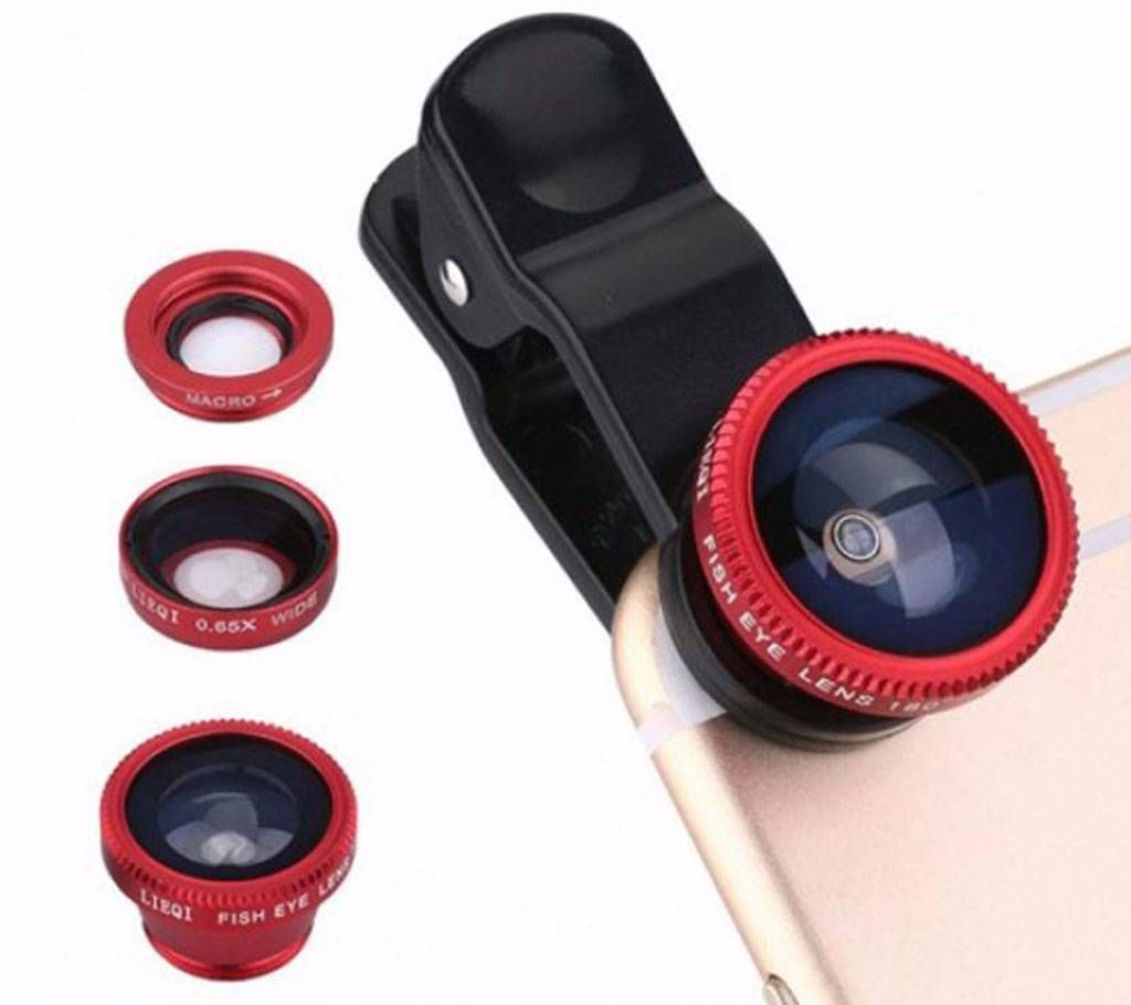 3 in 1 clip on clip lens