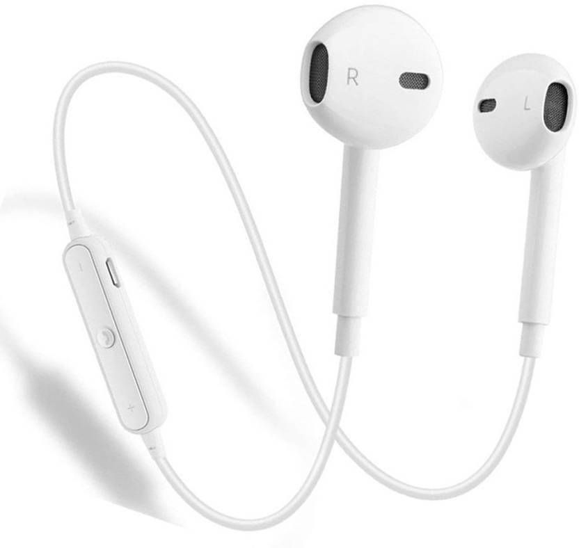S6 Wireless  Sports Stereo Headset - White