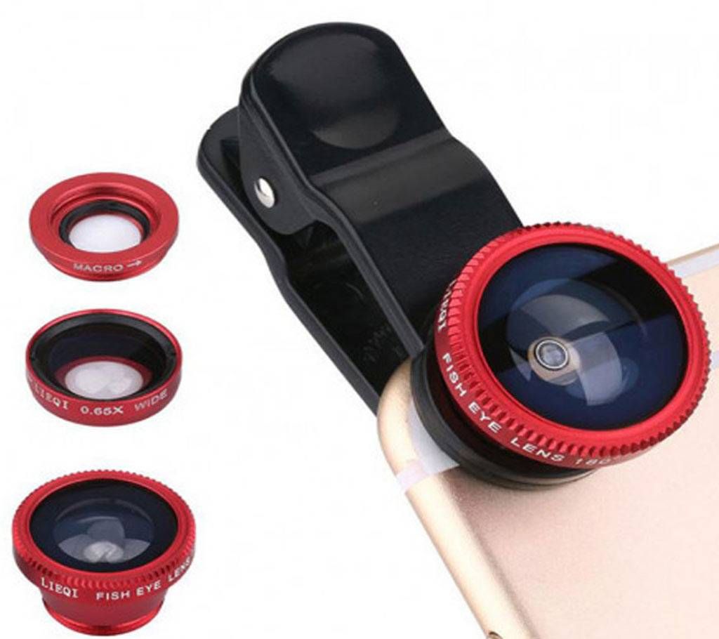 3 In 1 Universal Clip Camera Mobile Phone Lens