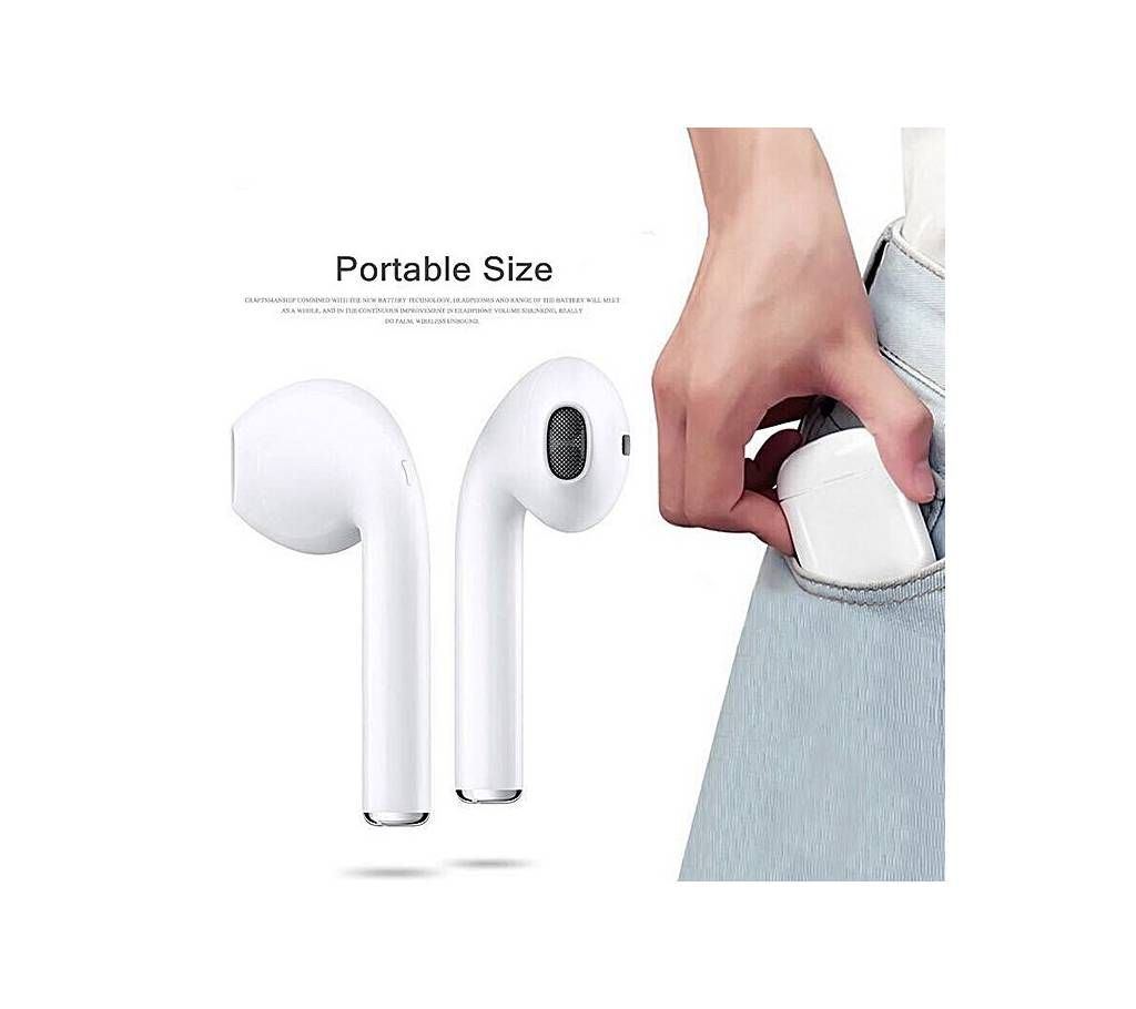 HBQ I7S Dual Mini Wireless Earphone With Power Case