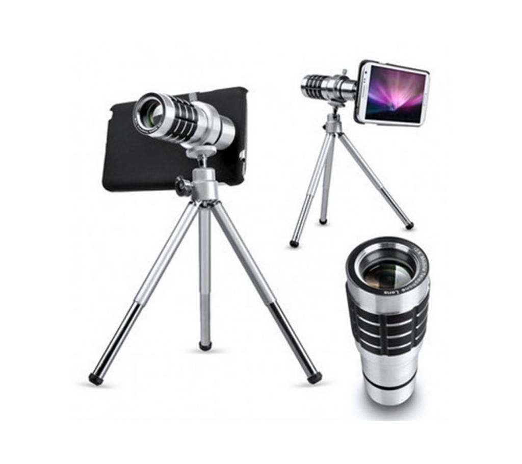 12X Mini Tripod Telescope Zoom Lens