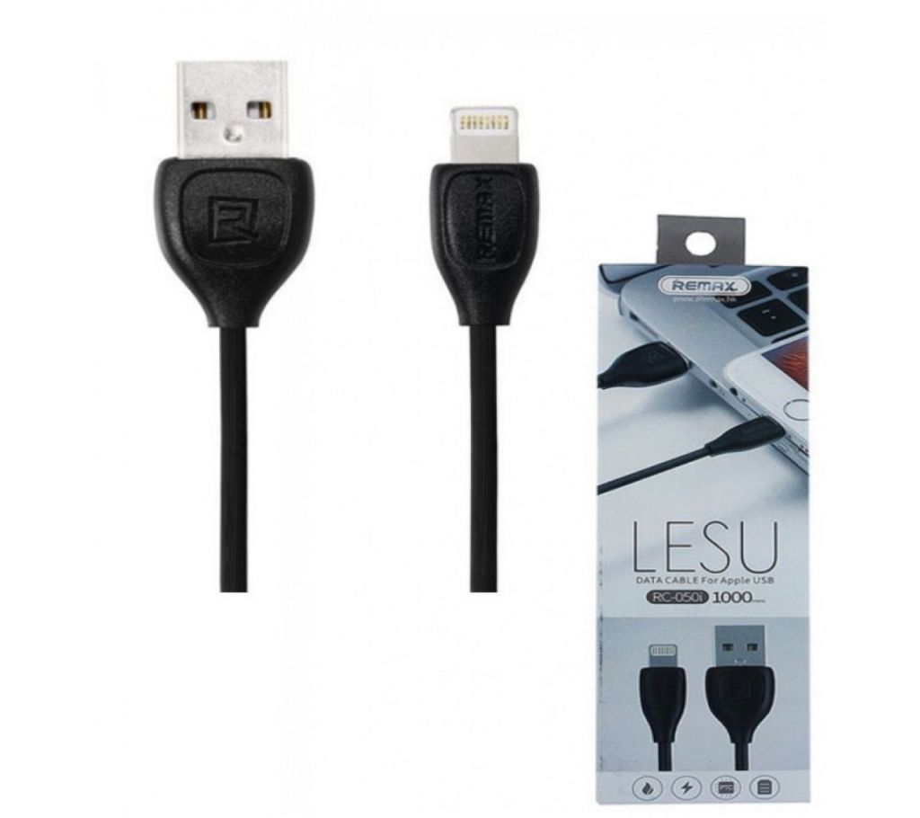 REMAX Lesu Data Cable For Iphone RC-050i Black (Original)