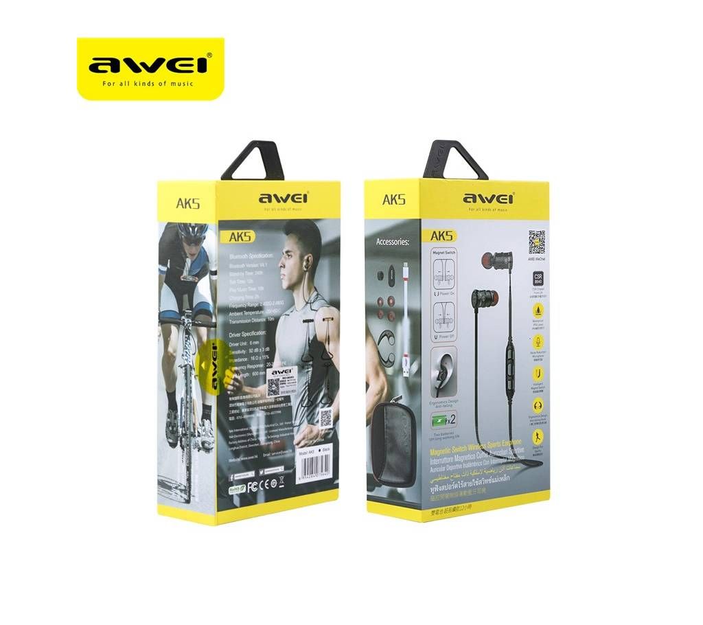 Awei AK5 Wireless Bluetooth Earphone