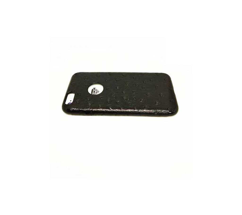Luxury hybrid leather Back Cover for iPhone 6S  (Black, chocolate)