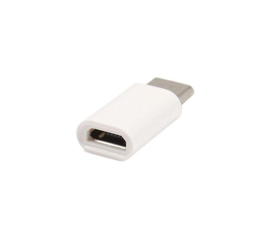 Type C Micro USB Converter Adapter - White