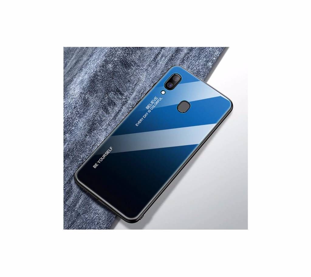 Samsung M20 Case Tempered Glass Soft TPU&Hard Case