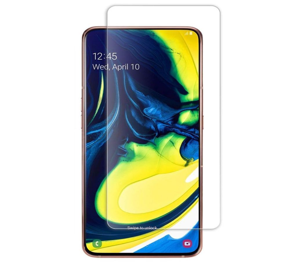 Samsung Galaxy A80 - Tempered Glass Screen Protector - Transparent
