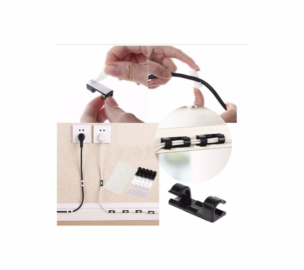 Cable Organizer Winder Management Clip 20Pcs 