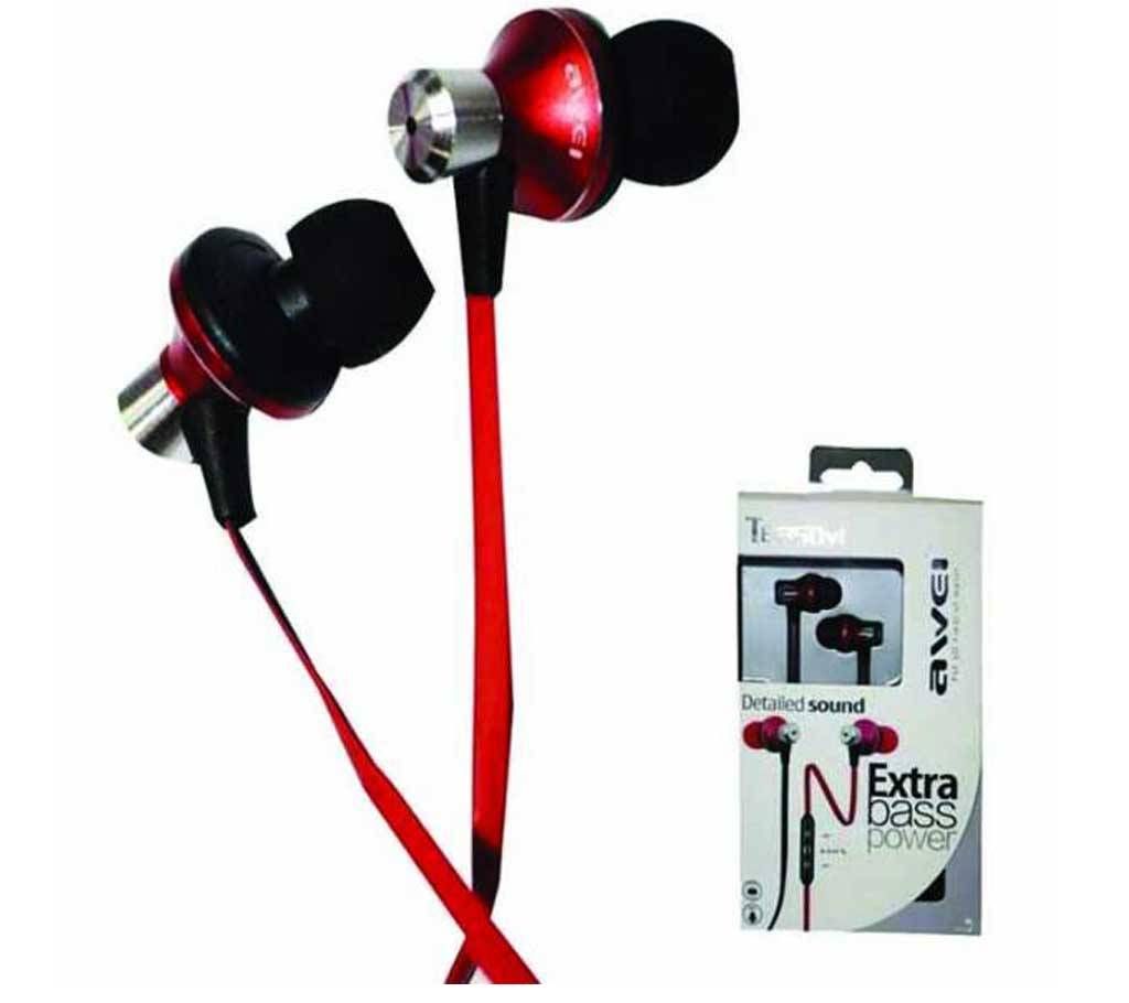 Awei TE850vi In ear Earphones W/ MIC-Red