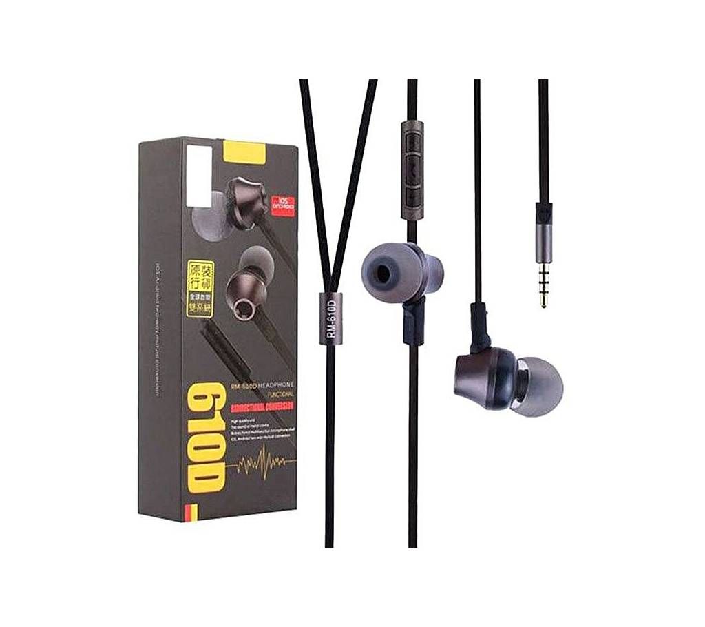 Remax 610D earphone black