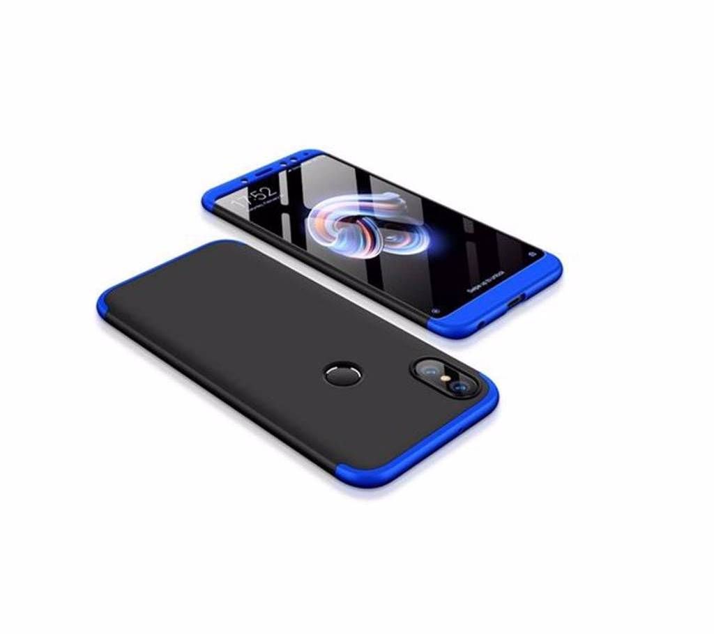 360 Full Protection Cover Case for Xiaomi Redmi Note 5 Pro - Blue and Black