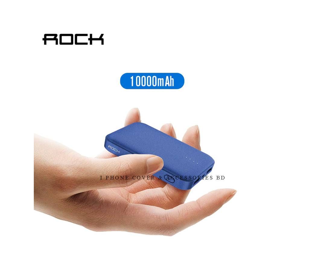 ROCK Mini Power Bank 10000mAh External Battery Charger Charger Portable Dual USB Powerbank for iphone X Samsung Xiaomi