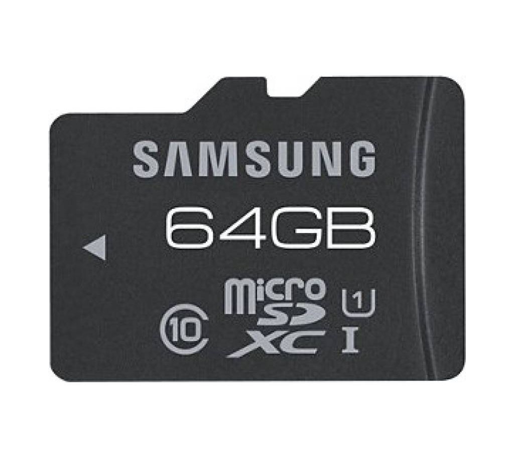 Samsung Class 10 Micro SD Memory Card - 64GB - Black (6 Months Local seller warranty)