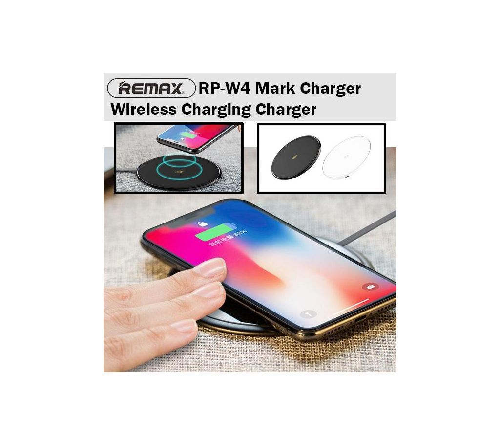 Remax RP-W4 Mark Wireless Charger for iPhone, Samsung Android No Cable