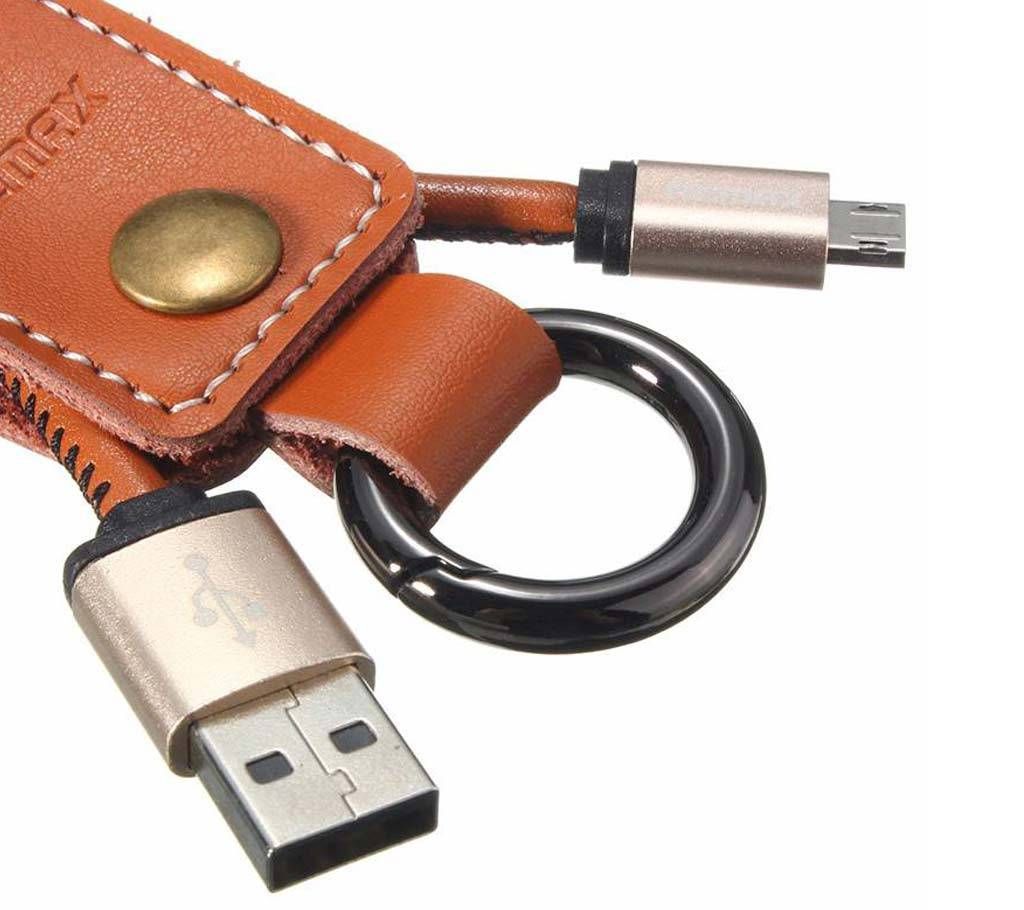 Remax Rc-034I Leather Key chain with Micro USB Cable