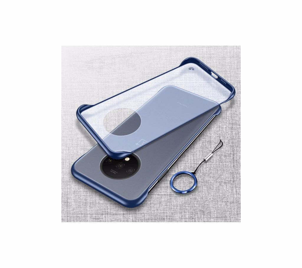 Hard Matte Transparent Slim With Ring Protective Back Case For OnePlus 7T