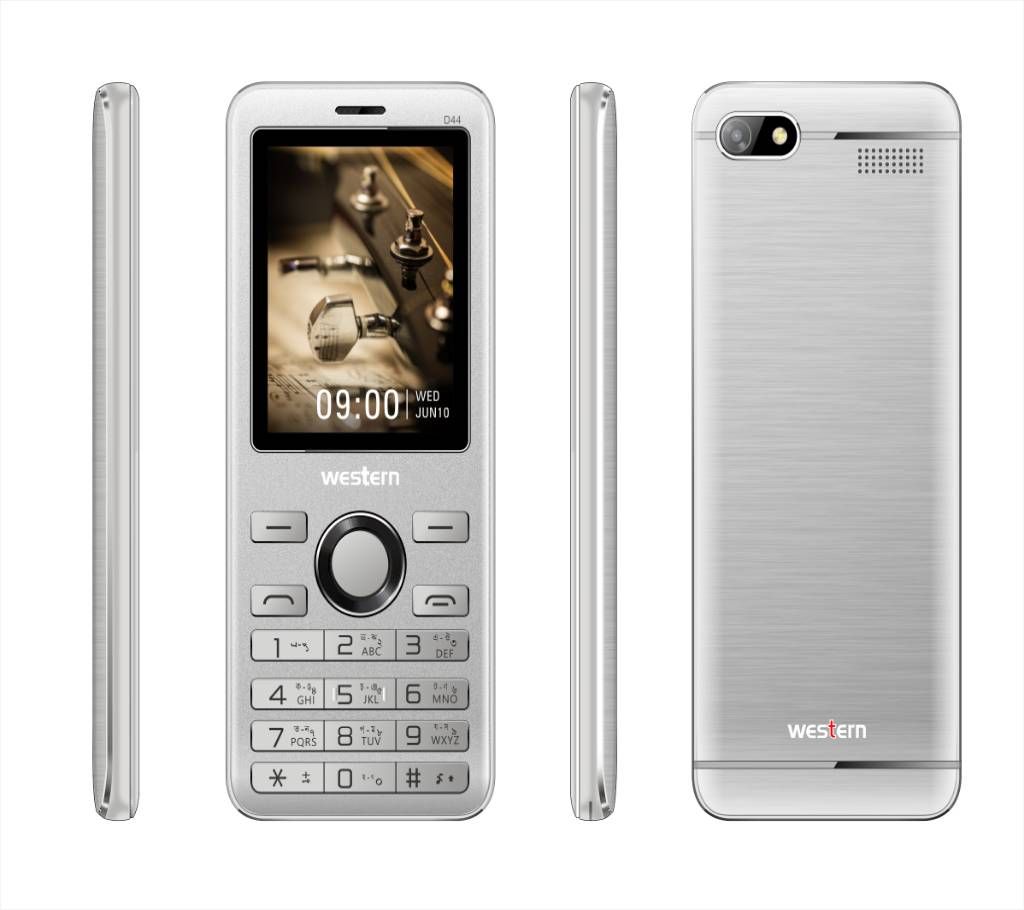 Western D-44 - Feature Phone - 2.4" - 32MB RAM - 32 MB ROM - Silver