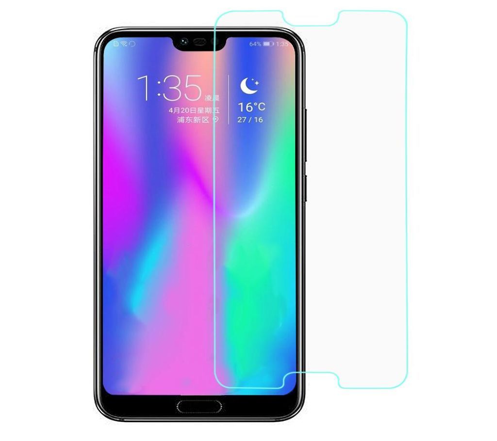 Mini Smile 2Pcs 0.2mm Ultra-thin 9H Hardness Explosion-Proof Tempered Glass Screen Protector for Huawei Honor 10 - Transparent