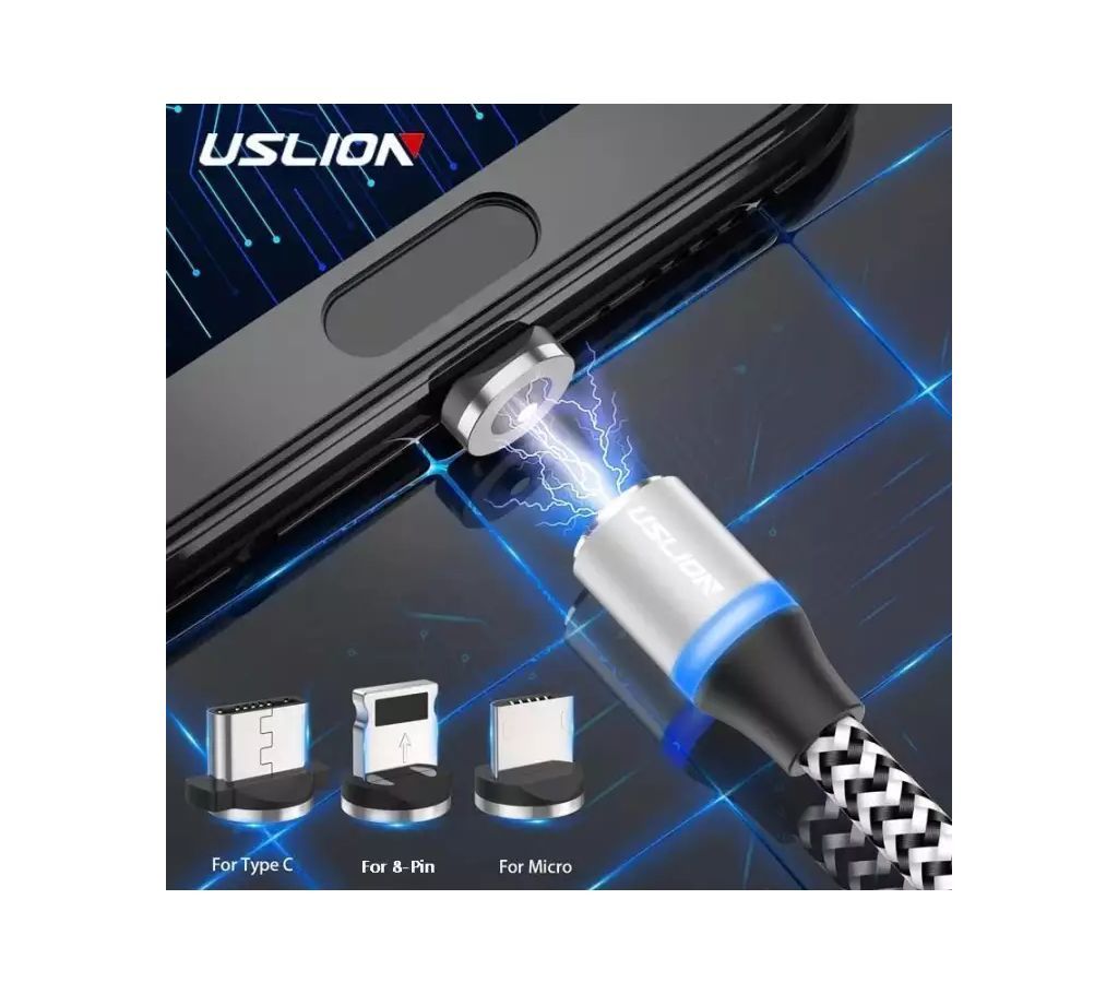 Magnetic Charging USB Cable LED for All Mobile