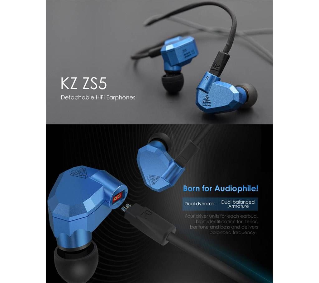 KZ Zs5 Wired Earphone 