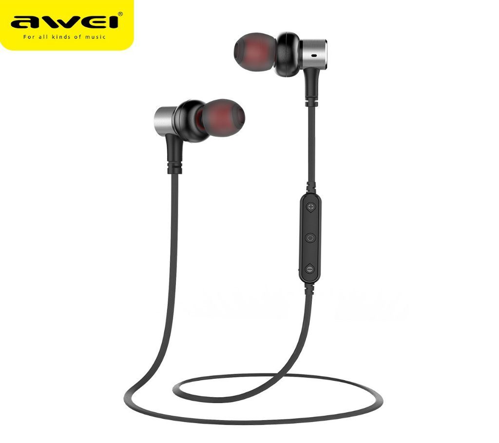 Awei B923BL Bluetooth 4.2 Wierless In-ear Sport Earphone with Microphone Line Control Black