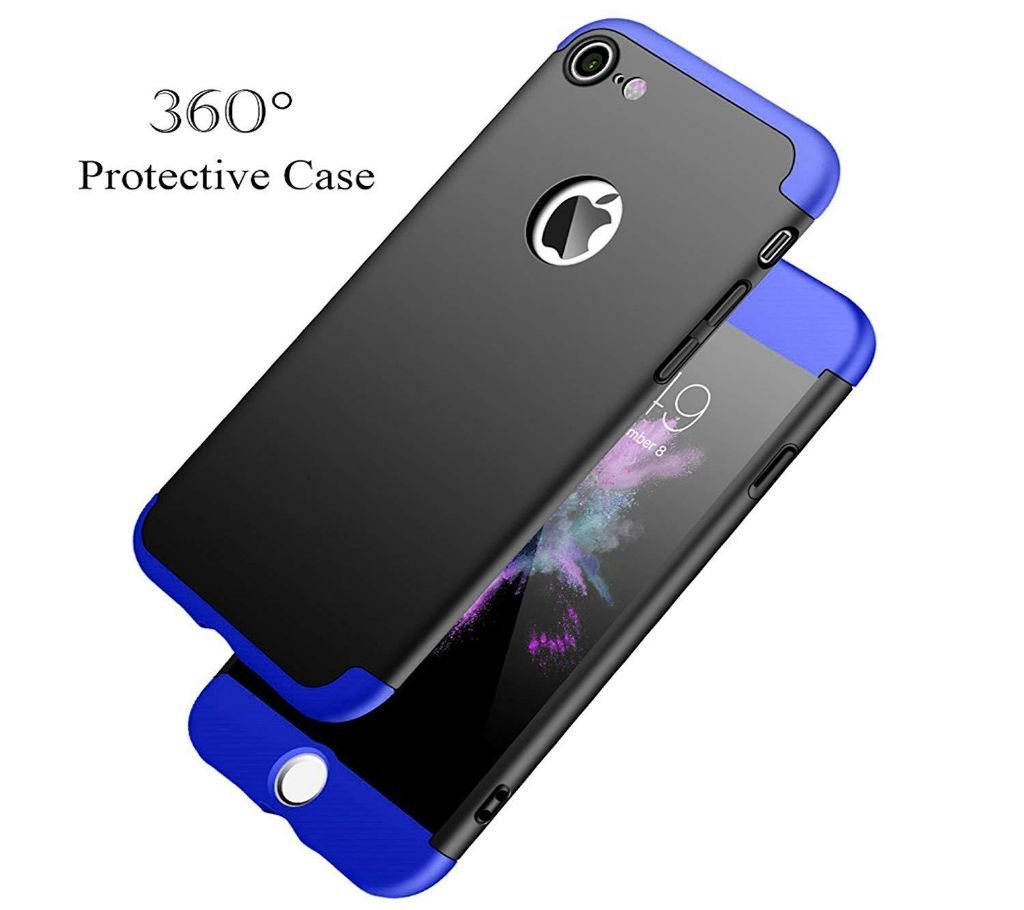 iPhone 6 Plus 360 Degree GKK Phone Back Cover - Black & Blue