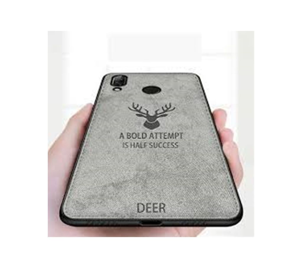 Deer Cloth Case For Redmi  Note 7pro - grey