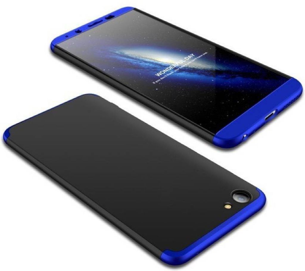 Oppo A83 360 Degree GKK Phone Back Cover - Black and Blue