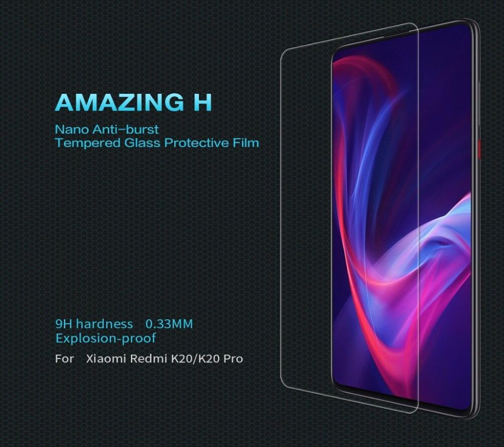 Nillkin for Xiaomi Redmi K20 and K20 Pro and Mi 9T Pro Tempered Glass, 0.2mm H+ Pro Anti-Explosion Screen Protector Film for Xiaomi Redmi K20